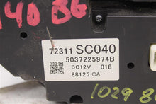 Load image into Gallery viewer, TEMPERATURE CONTROLS Subaru Forester 2009 09 - 1029869
