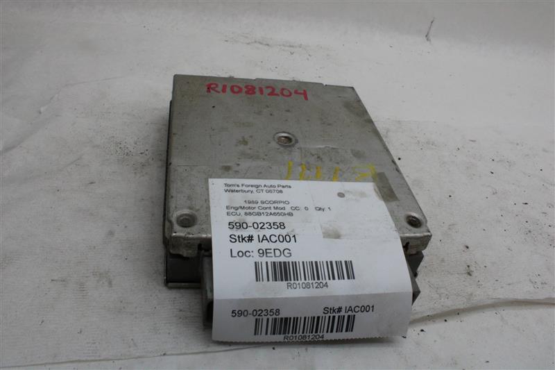 ECU ECM COMPUTER Mercury Merkur Merkur Xr4ti 1988 88 1989 89 - 1081204