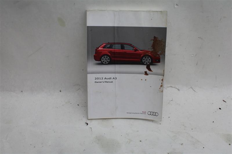 OWNERS MANUAL Audi A3 2012 12 - 1102240