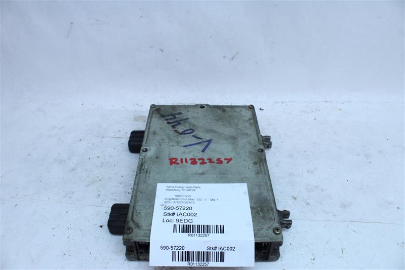 ECU ECM COMPUTER HONDA CIVIC 1996 97 CX DX LX FED AUTO - 1132257