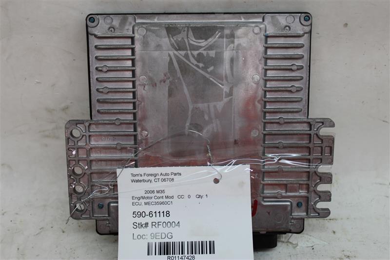ECU ECM COMPUTER Infiniti M35 2006 06 - 1147428