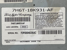 Load image into Gallery viewer, Radio Lincoln MKZ 2007 - NW135290
