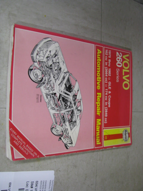 OWNERS MANUAL Volvo 260 1977 77 - 329573