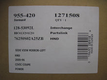 Load image into Gallery viewer, Side View Mirror Civic 96 97 98 99 00 Left - 791250
