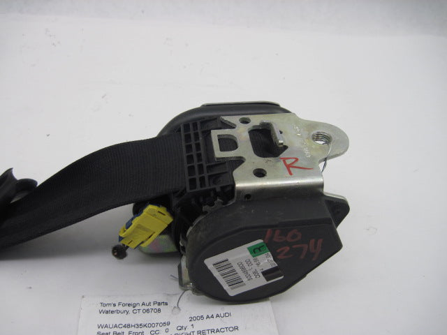 Seat Belt Audi A4 S4 2003 03 2004 04 2005 05 Passenger Convertible - 833443