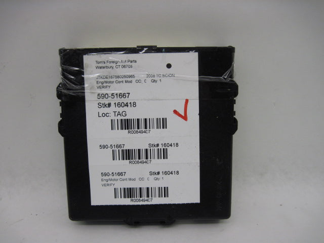 ECU ECM COMPUTER Scion TC 2007 07 2008 08 Auto - 849407