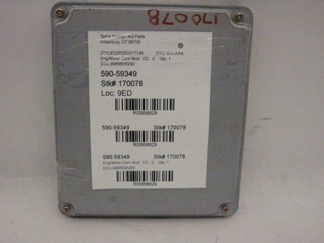 ECU ECM COMPUTER Toyota Solara 2002 02 2003 03 Auto - 856829