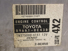 Load image into Gallery viewer, ECU ECM COMPUTER TOYOTA SOLARA CAMRY 00 01 AUTO 4 CYL - 971972
