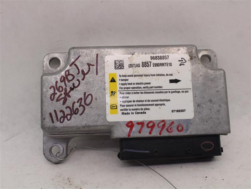AIR BAG CONTROL MODULE COMPUTER Saturn Vue 08 09 10 - 979960