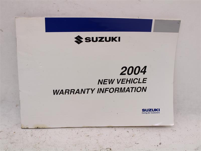 OWNERS MANUAL Suzuki Verona 2004 04 - 983636