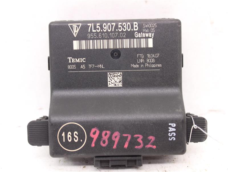 NETWORK CONTROL MODULE COMPUTER Porsche Cayenne 05 06 07 08 - 989732
