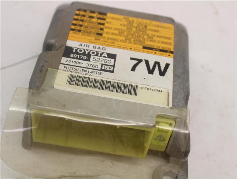 AIR BAG CONTROL MODULE COMPUTER Toyota Yaris 2007 07 2008 08 - 990877