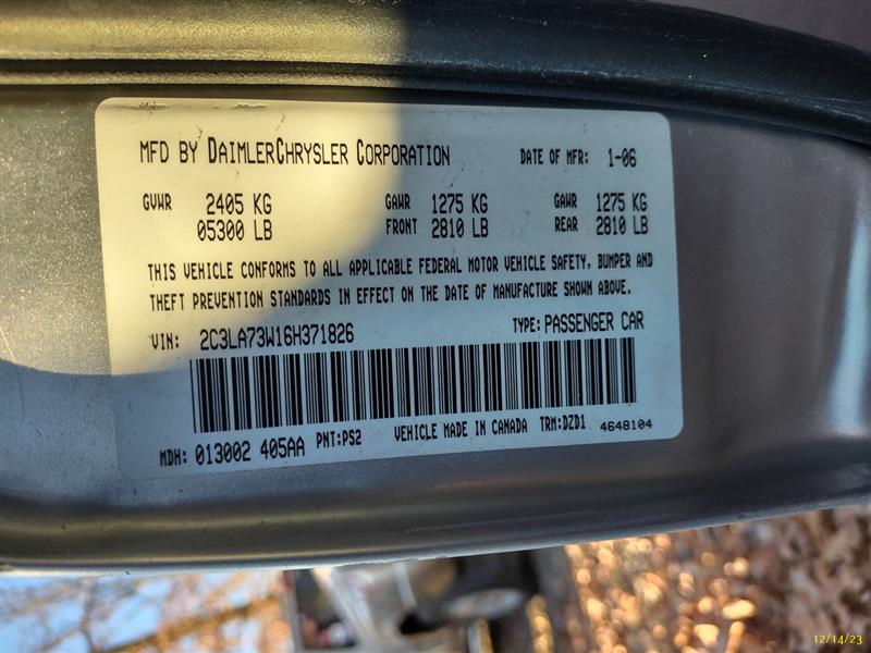 TRANSMISSION 300 300C Charger Magnum 2005 05 2006 06 RWD - MM2962537