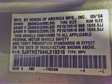 Load image into Gallery viewer, RADIO Honda Element 2004 04  AM FM CD - NW232020
