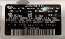 Load image into Gallery viewer, FRONT FENDER Kia Optima 11 12 13 14 15 16 Right - NW76623
