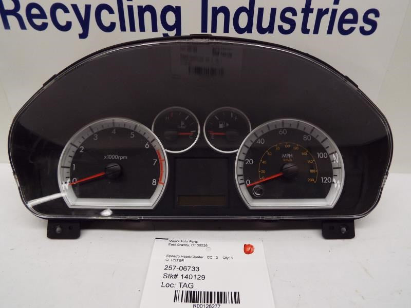 Speedometer Cluster Chevrolet Aveo 2010 - MRK126277
