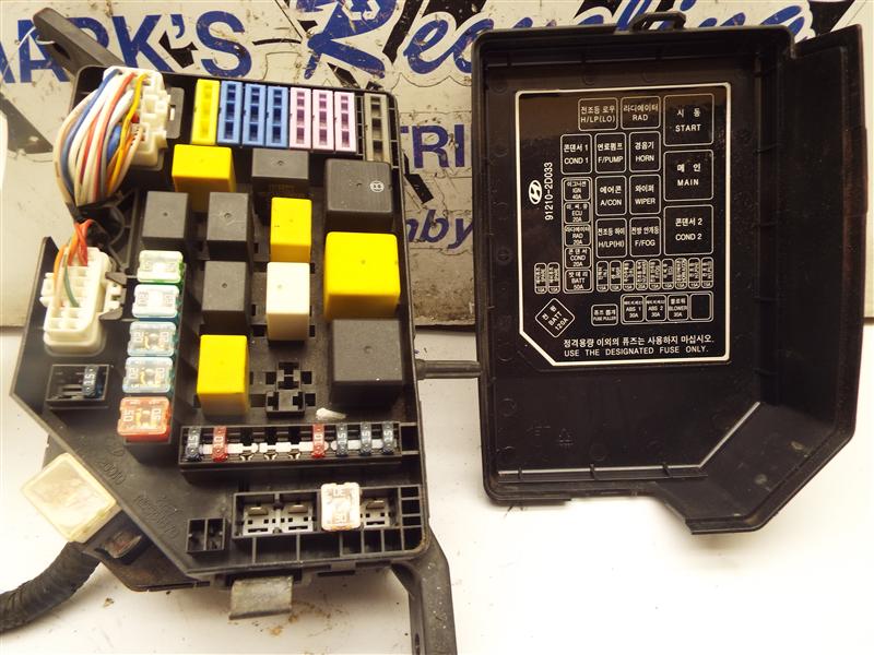 Fuse Box Hyundai Elantra 2003