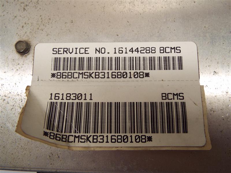 ECU ECM Computer  CHEVROLET 1500 PICKUP 1993 - MRK186194