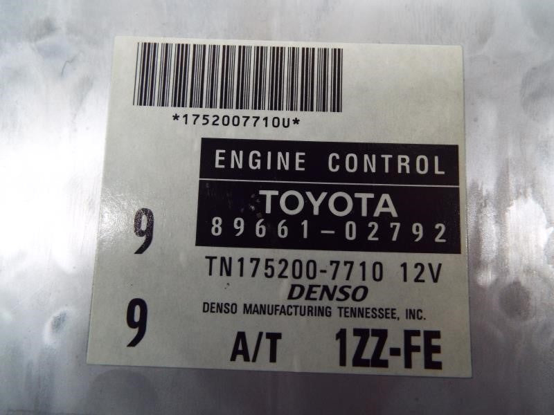 ECU ECM COMPUTER TOYOTA COROLLA PRIZM 01 02 AUTO 3SPD - MRK253215
