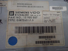 Load image into Gallery viewer, RADIO CTS SRX 2003 03 2004 04 2005 05 2006 06 AM FM CD cassette - MRK433025
