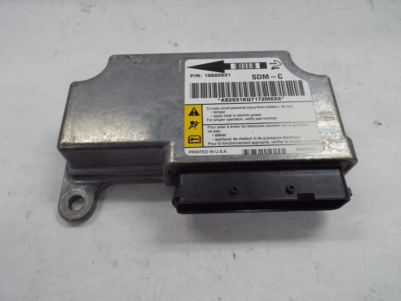 AIR BAG CONTROL MODULE COMPUTER Silverado 1500 Pickup Silverado 2008 - MRK454705