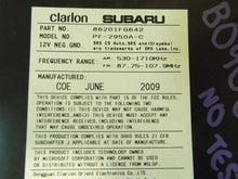 Load image into Gallery viewer, Radio Subaru Impreza 2008 08 2009 09 2010 10 2011 11 Am Fm 6CD - MM731614
