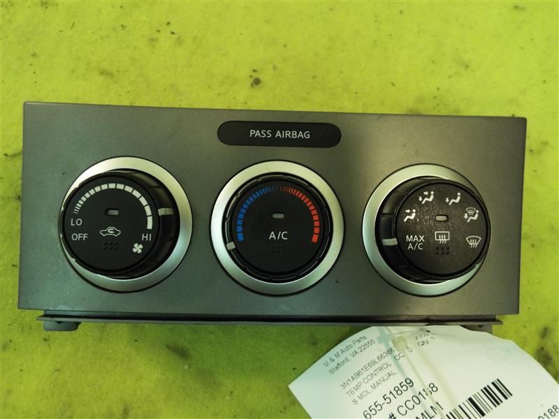 Temp Climate AC Heater Control Nissan Sentra 2007 07 2008 08 2009 09 - MM764187