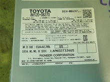 Load image into Gallery viewer, RADIO Toyota Sienna 2011 11 2012 12 2013 13 2014 14 - MM787085
