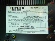 Load image into Gallery viewer, RADIO Lexus ES350 2007 07 2008 08 2009 09 Receiver - MM854009
