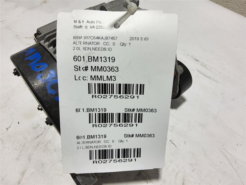 Alternator  BMW 330I 2019 - MM2756291