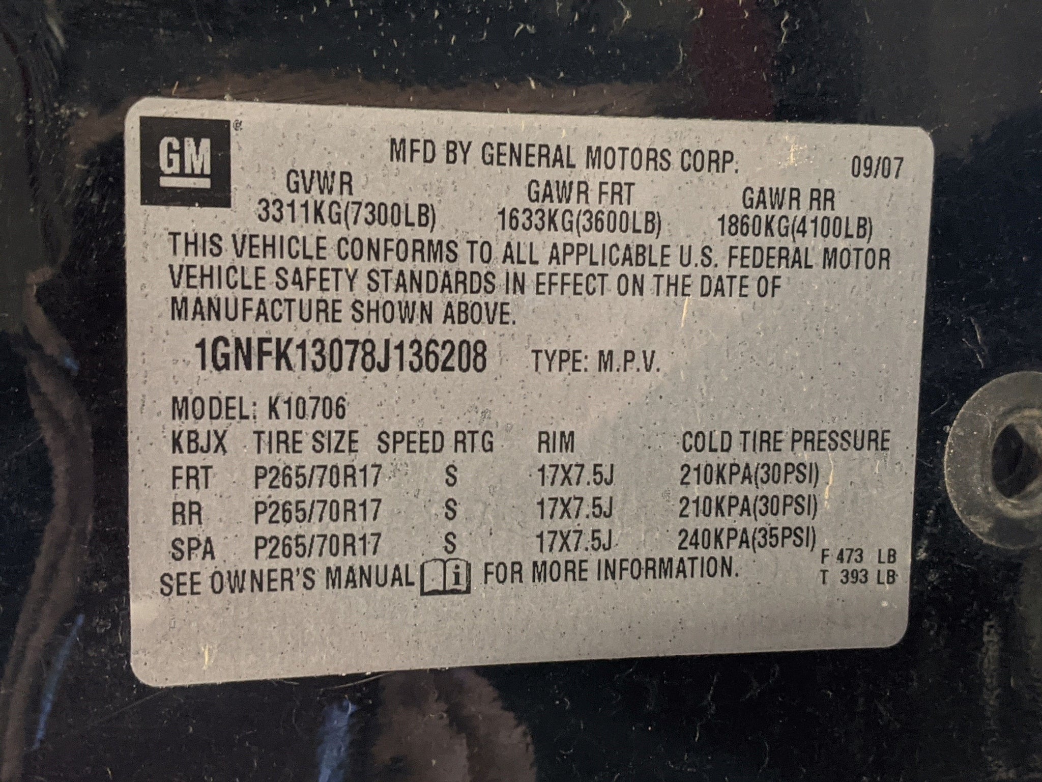 Ignition Switch Chevrolet Tahoe 2008 NW295954 Tom's Foreign Auto Parts