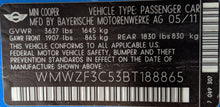 Load image into Gallery viewer, HEATER BLOWER MOTOR Countryman Mini Cooper 2007 07 08 09 10 11 12 - NW334607
