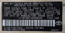 Load image into Gallery viewer, ALTERNATOR Toyota Camry 2010 10 2011 11 100 AMP - NW380294
