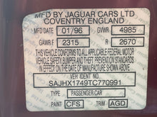 Load image into Gallery viewer, AIR BAG COMPUTER JAGUAR XJ12 XJ6 1995 96 97 - NW446408
