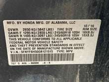 Load image into Gallery viewer, REAR DOOR GLASS Honda Passport Pilot 16 17 18 19 20 21 22 Left - NW562522
