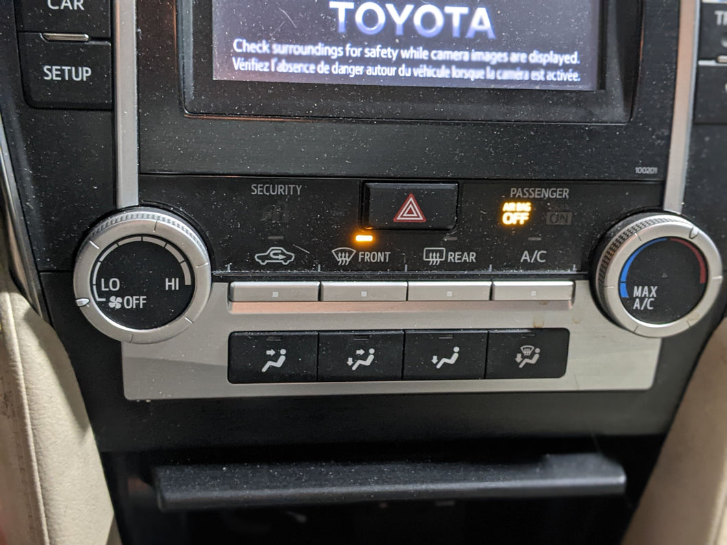 TEMPERATURE CONTROLS Toyota Camry 2012 12 2013 13 2014 14 - NW287400