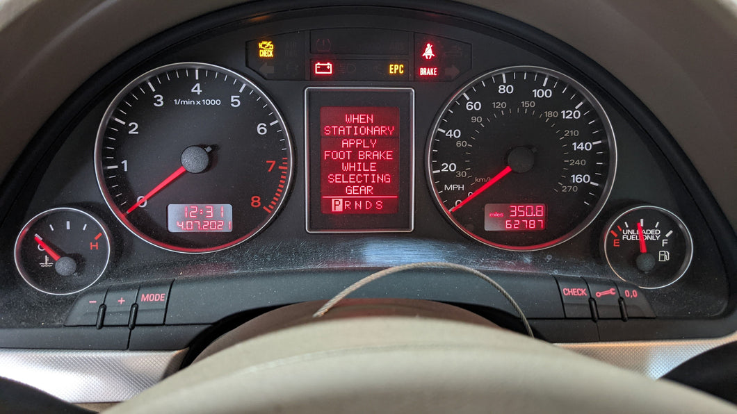Speedometer Cluster Audi A4 S4 2006 06 2007 07 2008 08 - NW302247